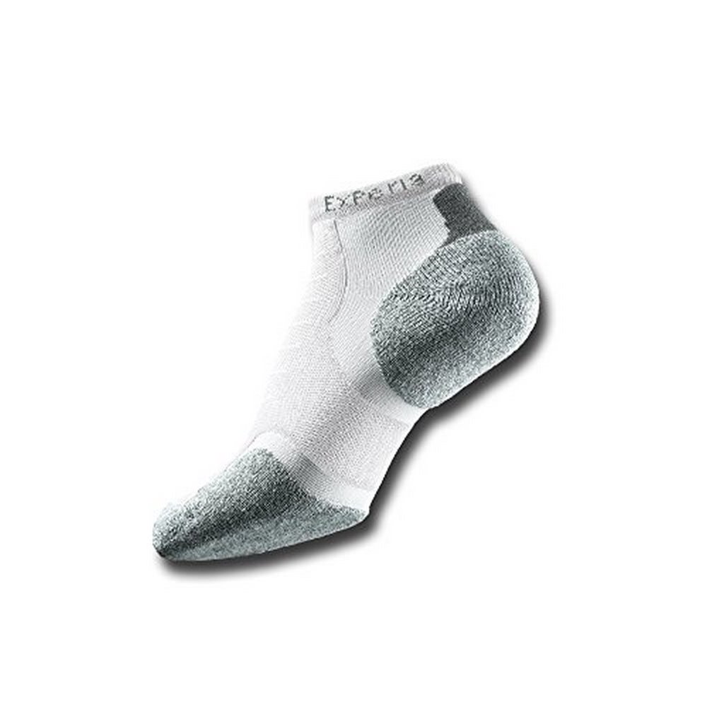 Thorlos Thorlo Men's Experia CoolMax Micro Mini Crew Sock, White