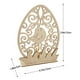 thumbnail image 3 of Fiudx Adorno Led de Madera para Pascua, con Forma de Conejito, con Motivos Florales y Vegetales, Luces Led a Pilas, Decoración de Mesa para El Hogar, Decoración para Fiestas, Regalo Ideal para Pascua, 3 of 4