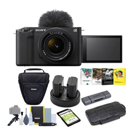 Sony Alpha ZV-E1 Full-frame Mirrorless Camera with 28-60mm Lens (Black) Bundle