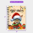 thumbnail image 5 of Merry Christmas Santa Devon Rex Scarf Twinkling Lights Xmas Holiday Spiral Bound Journal Cat Lover Kitten Owner Gifts 5x7in Spiral Notebook - 00022, 5 of 5