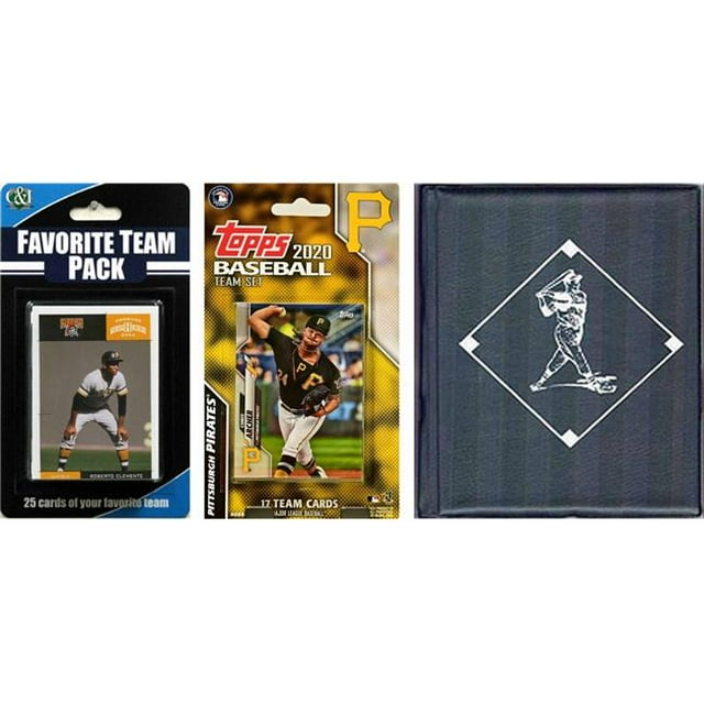 C&I Collectables 2020PIRATESTSC MLB Pittsburgh Pirates Licensed 2020 Topps Team Set & Favorite Player Trading Cards Plus Storage Album