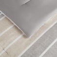 thumbnail image 3 of Serta Simply Clean Conrad Light Grey Variegated Stripe Antimicrobial Comforter Set, Full/Queen (3-Piece), 3 of 3
