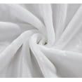 thumbnail image 4 of Chezmoi Collection Heavy Thick Korean Style Faux Mink Blanket Single Ply 9 Lbs, 750GSM Silky Soft Plush Raschel Mink Blanket, 92" x 106" US King Size, Solid White, 4 of 8