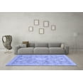 thumbnail image 3 of Ahgly Company Machine Washable Indoor Rectangle Abstract Blue Modern Area Rugs, 5' x 7', 3 of 4