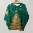 thumbnail image 5 of Enjoytime Christmas Womens Sweatshirts Crewneck Long Sleeve Pullover Tops Trendy Casual Xmas Graphic Sweatshirt, 5 of 7