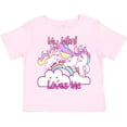 thumbnail image 3 of Inktastic My Mimi Loves Me Unicorn Girls Toddler T-Shirt, 3 of 5