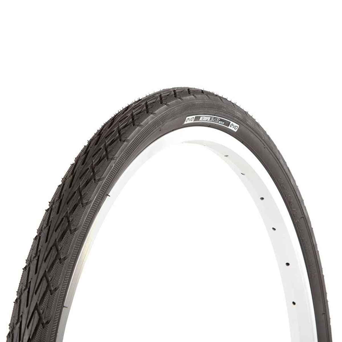 EVO Metropol Wire Bead Clincher Bicycle Tire 700x35C Black 10EV