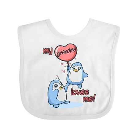 

Inktastic My Grandma Loves Me Gift Baby Boy or Baby Girl Bib