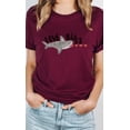 thumbnail image 3 of Love Bites Heart Eating Shark Graphic Tee T-Shirt, 3 of 7