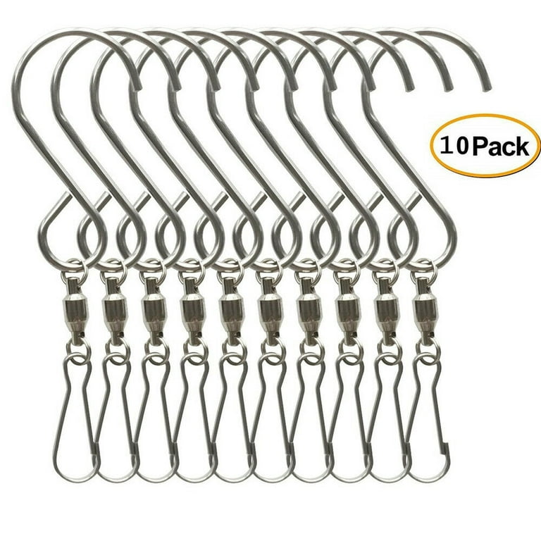 Swivel Hooks Clips Hanger for Hanging Wind Chimes Crystal Twisters