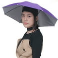 SPRING PARK Umbrella Hat,AntiRain Sun Shade Hands Free Umbrella Cap