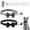 Gray + Dark Green, variant on Newborn,2 Packs Cat Bow Tie Collar with Bell,Adjustable Breakaway Kitten Puppy Collar 7-12 inch,with 1 Id Tag(2 Pcs Collars + 1 Pc Id Tag)