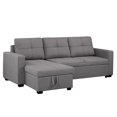 thumbnail image 3 of Joy Sectional Sofa Bed, Grey, 3 of 8