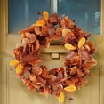 thumbnail image 5 of VogueV Classic 18In Fall Wreath with Golden Leaves, Artificial Autumn Door Hanging for Front Door Porch Window Wall, Thanksgiving Farmhouse Indoor Outdoor Decor, 1 X Classic Fall Wreath, 5 of 9