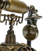 Fichiouy Vintage Handset Telephone Antique Rotary Dial Phone European Style