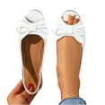 thumbnail image 4 of DIVVce Womens Shoes Peep Toe Slingback Bow Decorated Slip On Footwear For Casual Summer And Dressy Daily Occasions, 4 of 8