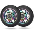 thumbnail image 1 of 2 Pcs Roues de Remplacement pour Trottinette 100mm avec Roulement Trottinette Acrobatique, 1 of 5