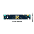 thumbnail image 5 of Glamorous Glittery 50th Birthday Banner with Gold Balloons Crowns Stars and Cakes Backdrop Party Decoration Supplies Photography Props for Birthday Parties Photo Booths Celebrations, 5 of 8