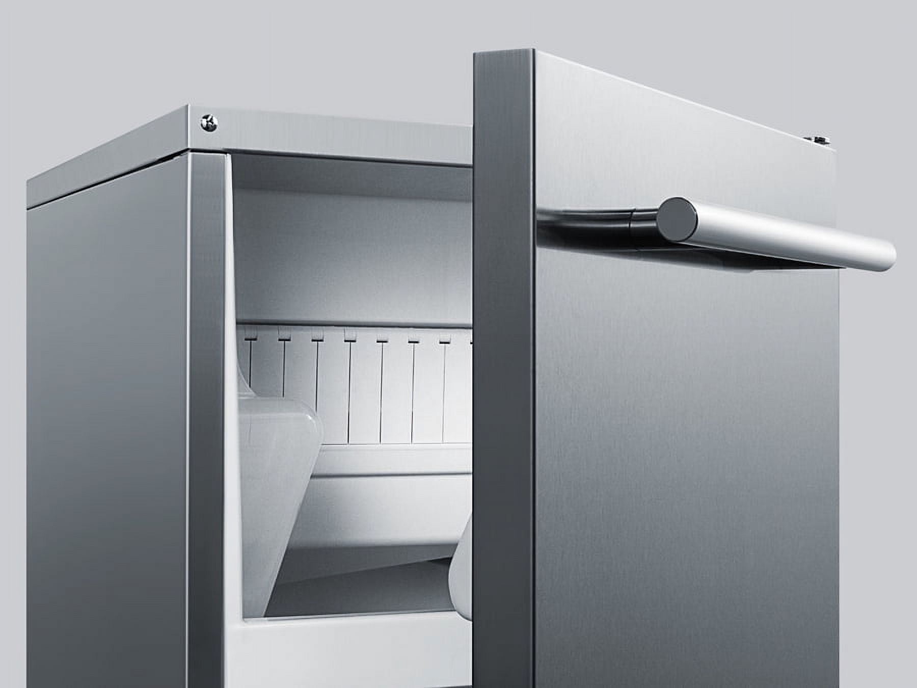 62 lb. Clear Outdoor/Indoor Icemaker- Gravity Drain