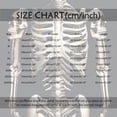 thumbnail image 3 of Men Full Skeleton Bone Print Crew Neck Long Sleeve T-Shirt, Loose Fit Gothic Halloween Graphic Casual Streetwear Tee Top(Black,M), 3 of 4