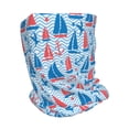 thumbnail image 2 of KLL Sailboats On A Waves Pirnt Wicking Running Beanie Head Wrap Cycling Bandana for Men Women, 2 of 8