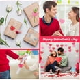 thumbnail image 6 of Heart Clearance! 24 Pcs Valentine's Day Heart Decor Ornament Rattan Balls 2.36 Inch Heart Vase Bowl Fillers DIY Craft Wicker Rattan Decor for Valentine's Wedding Party Decoration, 6 of 8