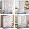 thumbnail image 5 of Red Blue Coral Coastal Waterproof Shower Curtain, Large 72"x84" Washable Polyester Fabric Shower Curtains for Bathroom, Summer Beach Seaside Nautical Decorative Bathtub Curtain Sets with Hooks, 5 of 9