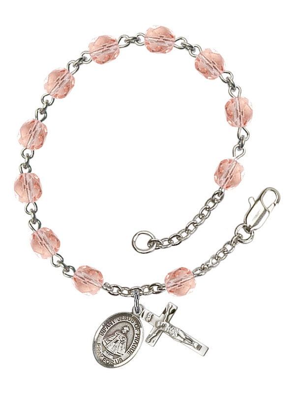 William Of Rochester Charm On A Child Sized 5 3//4 Inch Oval Eye Hook Bangle Bracelet St
