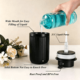 thumbnail image 4 of BosilunLife 12 oz Matte Black Ceramic Soap Dispenser, Refillable Dish Soap and Hand Soap Dispenser with Rust-Resistant Pump for Kitchen Sink, 4 of 10