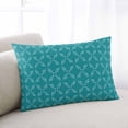 thumbnail image 2 of Teal Morocco Throw Pillow Cover 24 x 36 Inch Decorative Pillow Cover Geometric Leaf Diamond Lattice Abstract Lumbar Pillowcase Seasonal Rectangle Cushion Case for Couch Sofa Bed Living Room, 2 of 7