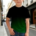 thumbnail image 2 of RMGVDSD Boys Summer Tops Gradient Color T Shirts For Kids Short Sleeve Crewneck Tees Graphic T-Shirts School Fashion Tshirts 6-7 Years, 2 of 6