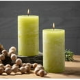 thumbnail image 3 of Vance Kitira 6" Green Grape Timber Pillar Candle ,Scentless, Clean-Burning, Environmental Friendly, 3 of 9