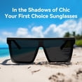 thumbnail image 2 of Gafas de sol Dollger Square Oversized Fashion para mujeres y hombres, 2 of 6