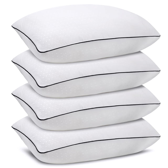 Paquete de 4 camas tamaño Pillow Higoom, almohadas de hotel de lujo