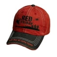 thumbnail image 4 of Red Friday Embroidered Casual Cap, Support Themed Adjustable Hat, Breathable Daily Headwear For Family Gathering And Outdoor Everyday Wear, 4 of 7