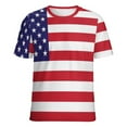 thumbnail image 5 of American Flag Design Women's T-Shirt Short Sleeve T Shirts Tops Tee Ladies Loose T, 5 of 6