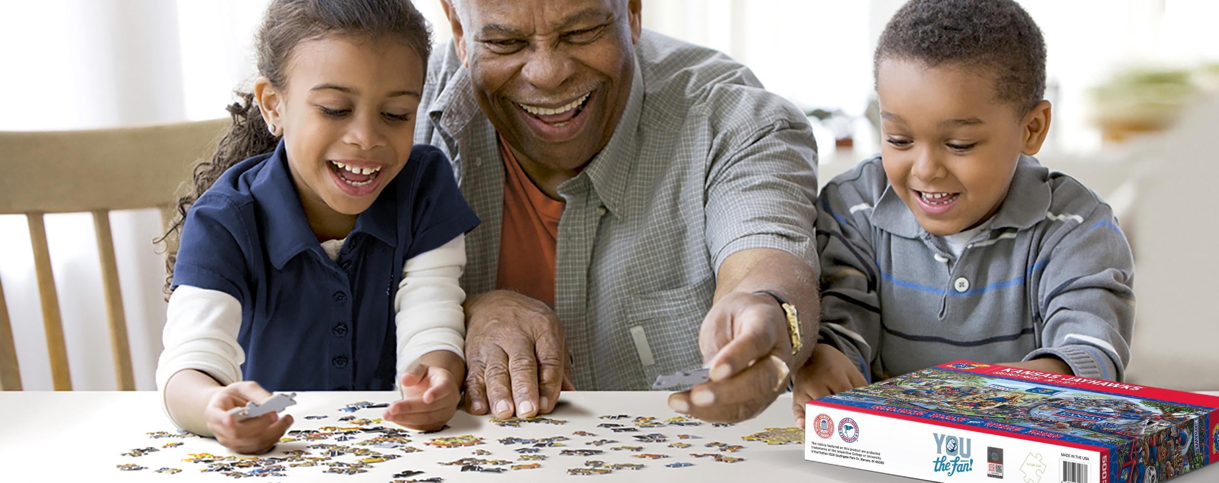 YouTheFan NCAA Kansas Jayhawks Game Day at the Zoo - 500 pc Puzzle