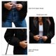 thumbnail image 5 of Mujer Invierno Chaqueta De Manga Larga Moda Otoño Invierno Cálido Color Puro Cremallera Frente Abierto Outwear Abrigo Negro XL, 5 of 5