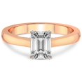 thumbnail image 3 of 5 Carat IGI Certified Emerald Shape Lab Grown Diamond Engagement Ring | 14K Rose Gold | Elsa Hidden Accents Solitaire Diamond Ring | FG-VS1-VS2 Quality Friendly Diamonds, 3 of 4
