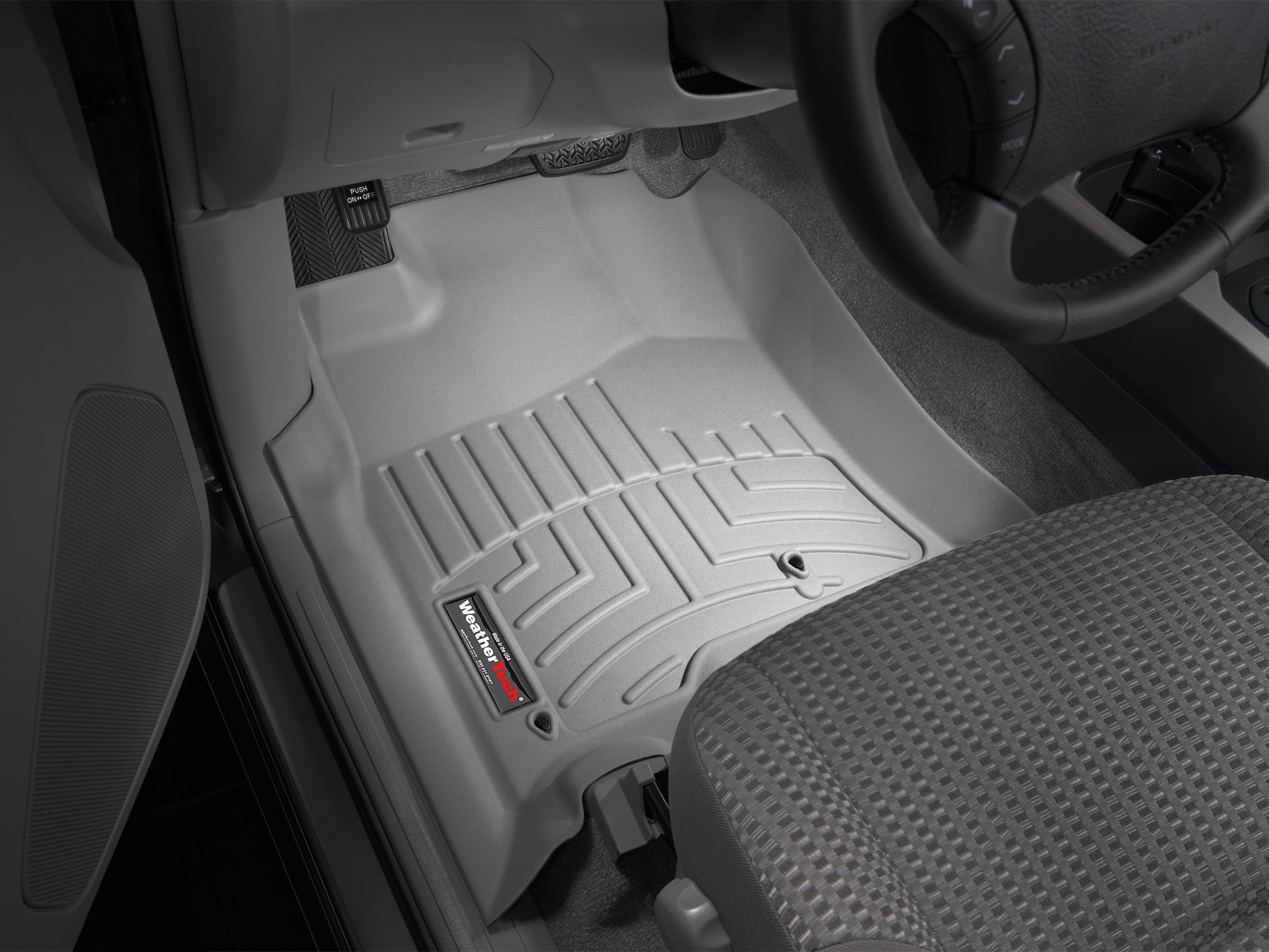 WeatherTech Custom Fit FloorLiners compatible with 2003-2009 Toyota 4Runner - 1st Row (Driver & Passenger), Grey