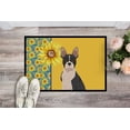thumbnail image 2 of Summer Sunflowers Black Boston Terrier Indoor or Outdoor Mat 24x36 36 in x 24 in, 2 of 5