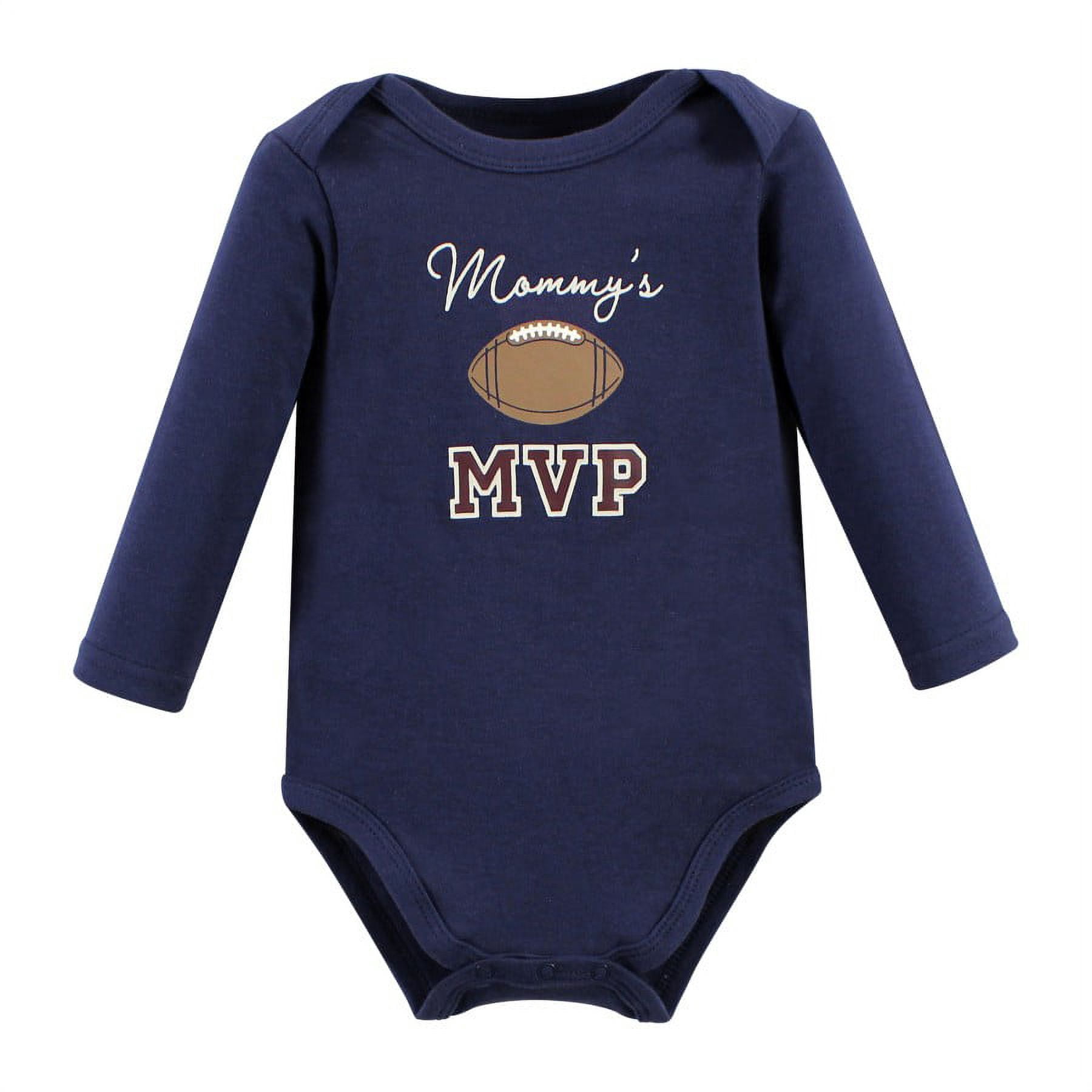 Hudson Baby Cotton Long-Sleeve Bodysuits, 3- Pack, Newborn- 24 Months