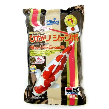 Hikari Pond Koi - Hikari Hi-Growth Koi Food - Large Pellets Large Pellet - 4.4 lbs