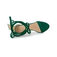 thumbnail image 4 of BLISSFUL STEP Women's Open Toe Stiletto Heeled Lace up Solid Sandals Green 10, 4 of 7