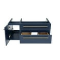 thumbnail image 3 of Fresca Stella 36" Wall Hung Right Side Undermount Bathroom Cabinet in Royal Blue, 3 of 12