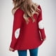 thumbnail image 4 of Cárdigan de moda para mujer, liso, suelto, de manga larga, blusa, cárdigan, abrigo de poliéster para mujer, 4 of 8