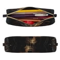 thumbnail image 3 of Ratiio Vintage Ornate Skull Pattern Leather Pencil Case, Pencil Pouch with Durable Zipper, Compact and Stylish Organizer for Stationery, Art Supplies, Travel Essentials, 3 of 8