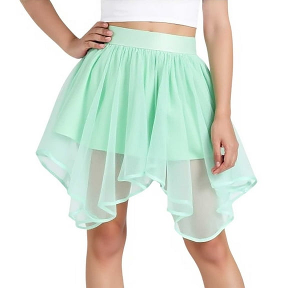 MEZZALL Kids Girls Holiday Party Ballet Solid Color Skirts Party Dance Skirt Stylish Toddler Baby Wear 3-4Y