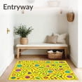 thumbnail image 3 of ODIKA 5'x7' Machine Washable Non-Slip Area Rug, Seasons and Shapes Learning Path Featuring Playful ABC High Traffic Rug, Yellow, 695444, 3 of 7