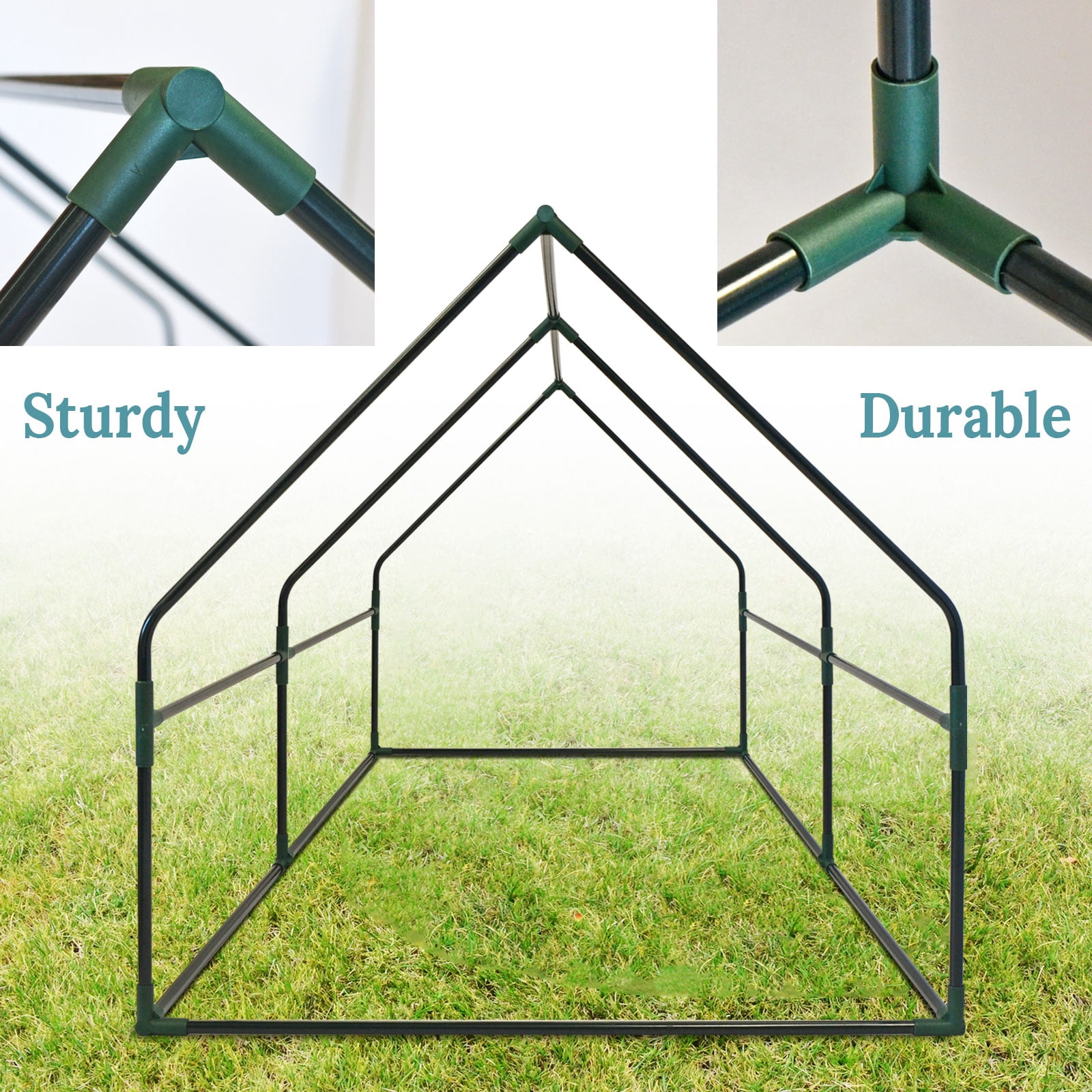 Sunrise Garden Flower Greenhouse Portable Mini Greenhouse House Yard for Plants/Vegetables (3'x6'x3')